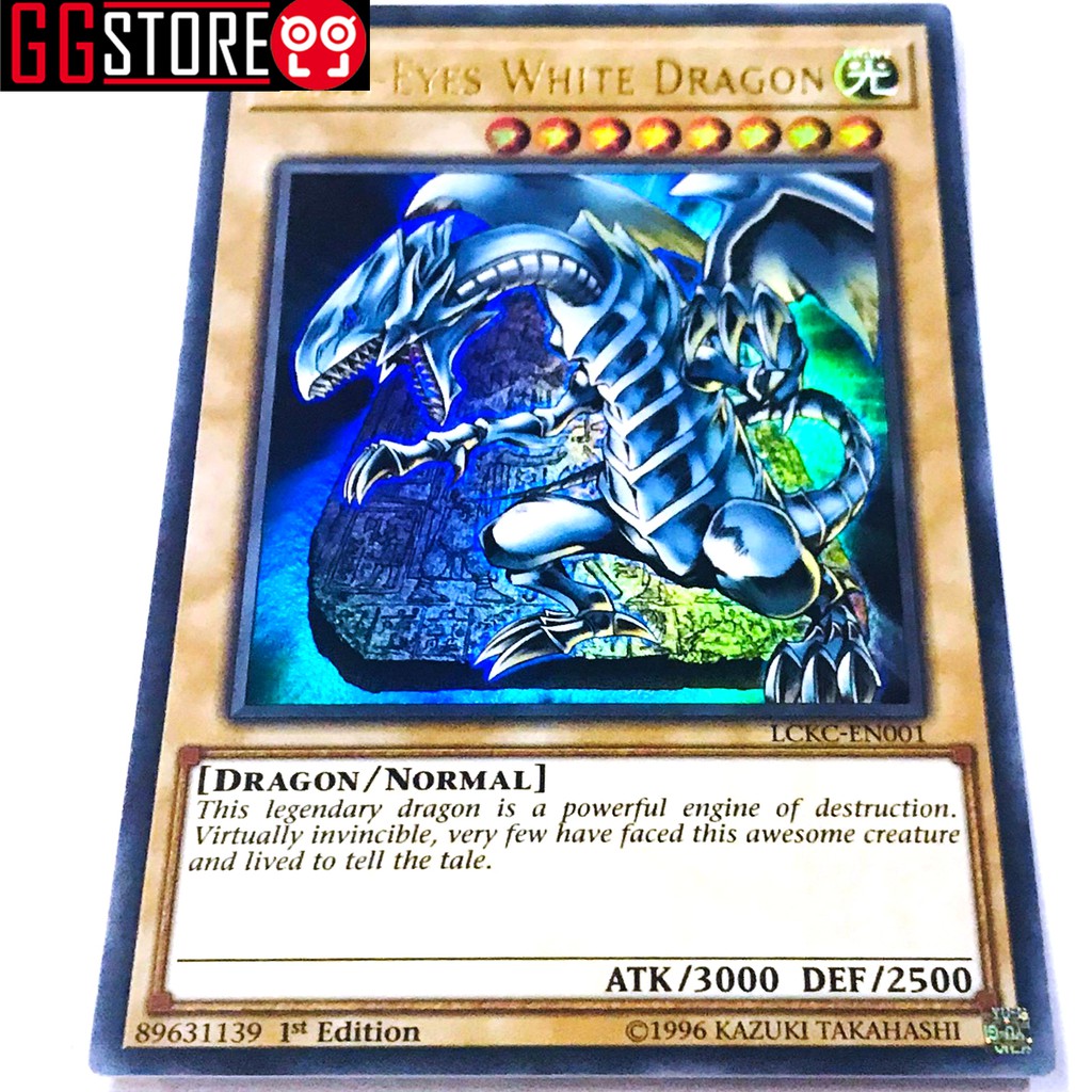 Bài Yugioh Chính Hãng Combo Phù Thủy Áo Đen và Rồng Trắng Mắt Xanh Độ Hiếm ULTRA