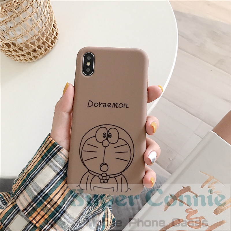 Ốp điện thoại in hình Doraemon dành cho iPhone 6s 6 7 8 Plus X XS Max XR