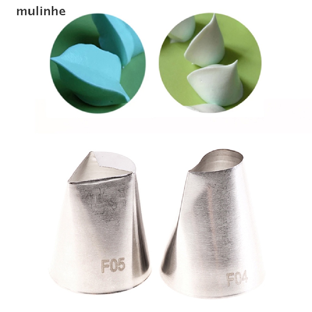 Mulinhe 2 Cái Vòi Phun Bánh #F04#Đuôi Bắt Bông Kem Trang Trí Bánh F05 vn