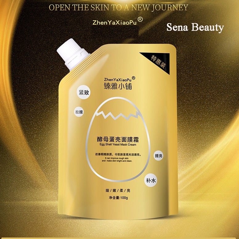 Mặt nạ chiết xuất vỏ trứng gà lên men dưỡng trắng căng mịn da ZhenYa XiaoPu Sena Beauty