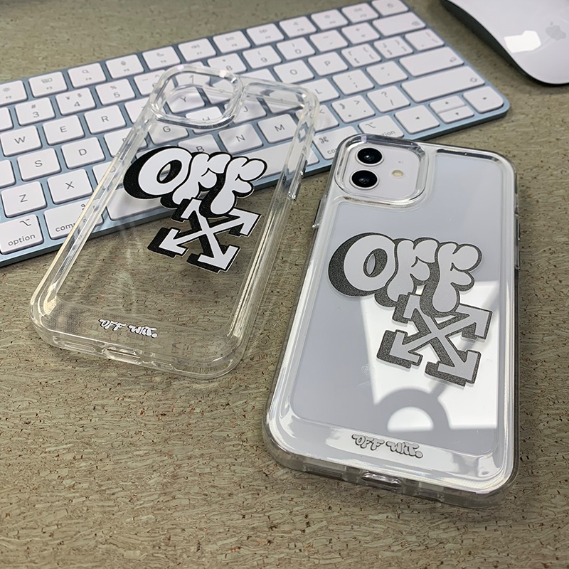 Ốp Điện Thoại Chống Sốc Họa Tiết OFF-WHITE Cho iPhone 11 13 12 X XS Pro Max XR 12 13
