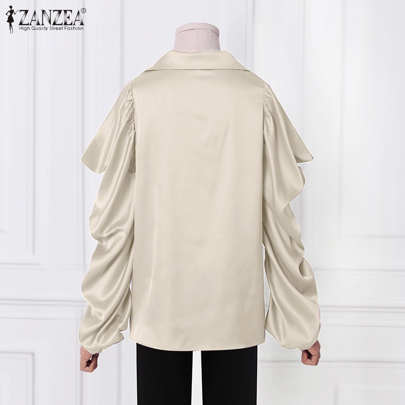 Áo sơ mi Zanzea cổ bẻ tay dài thời trang dành cho nữ