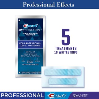 5 gói dán trắng răng Crest 3D WHITE Whitestrips Professional Effects [HÀNG LOẠI 1 NỘI ĐỊA MỸ] - DATE 2022