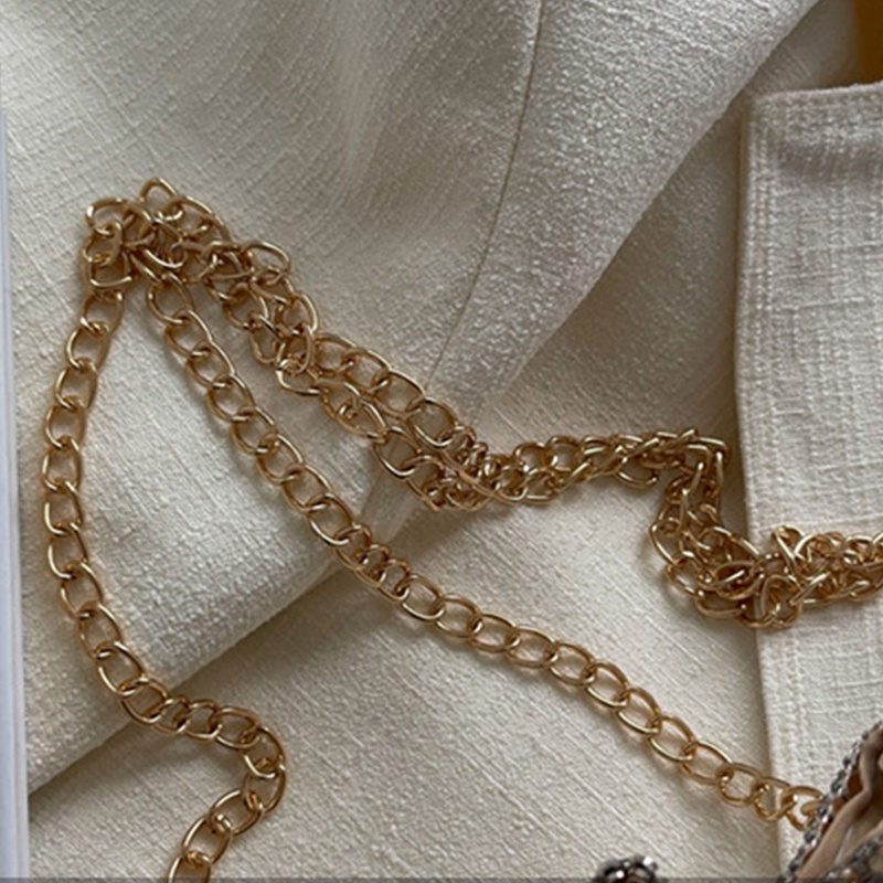 Túi Xách Đeo Chéo Đính Đá Thanh Lịch Cho Nữ