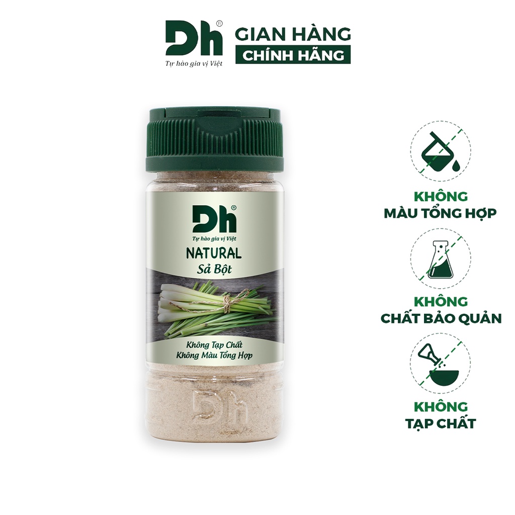 Bột sả nguyên chất Natural DH Foods chế biến thực phẩm 30gr