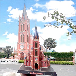 Bộ Lắp Ráp Mô Hình 3D Nhà Thờ Tân Định