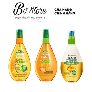 Dầu dưỡng tóc Garnier Fructis Wunderöl, dành cho tóc khô xơ hư tổn, 150ml