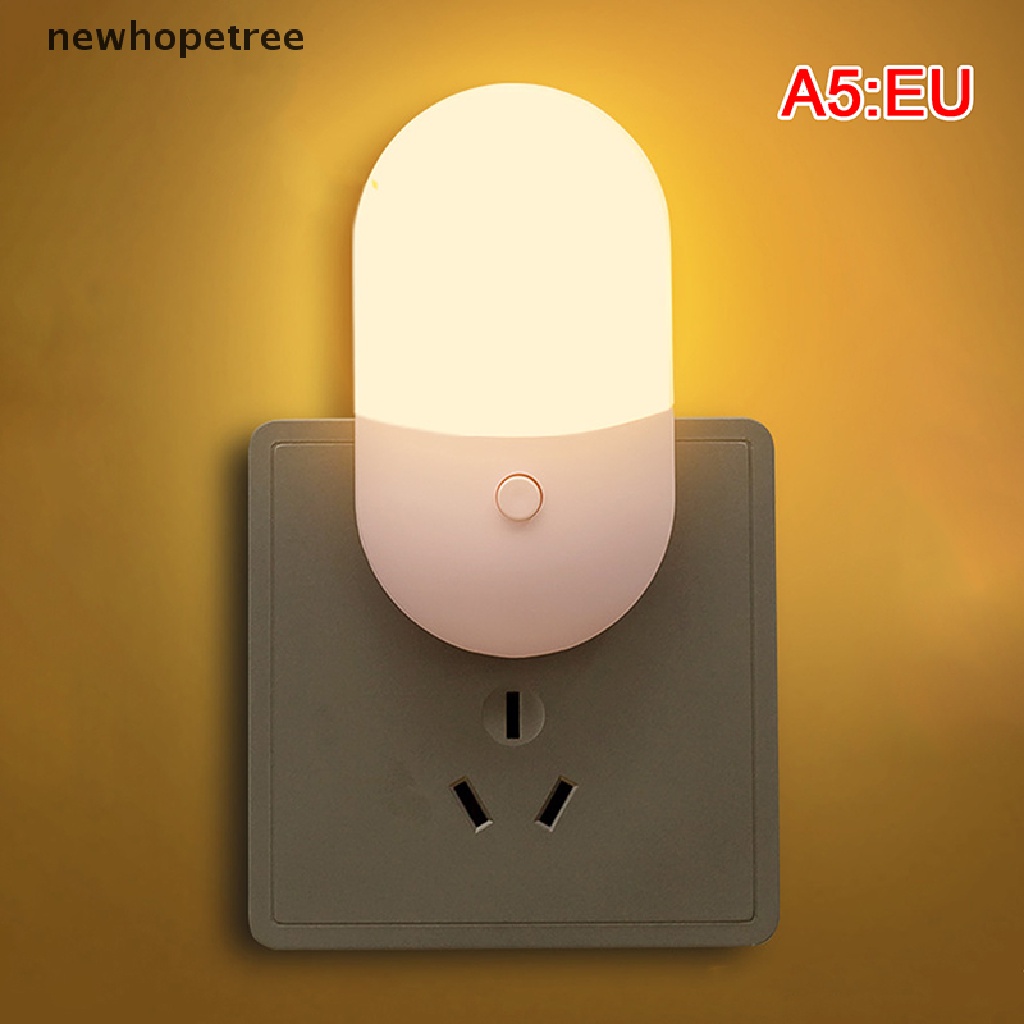 Đèn Ngủ LED Cảm Biến Ánh Sáng Trắng Ấm Áp Dành Cho Trẻ Em