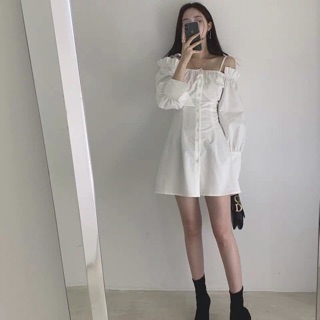 Váy Ulzzang trễ vai ( order )