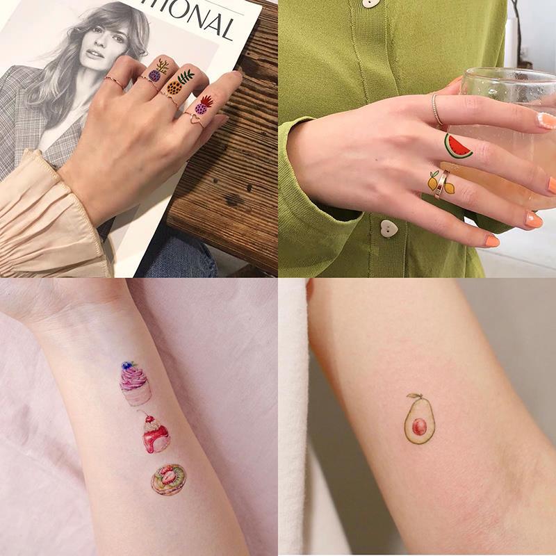 Bộ 30 miếng hình xăm dán trang trí đáng yêu sành điệu