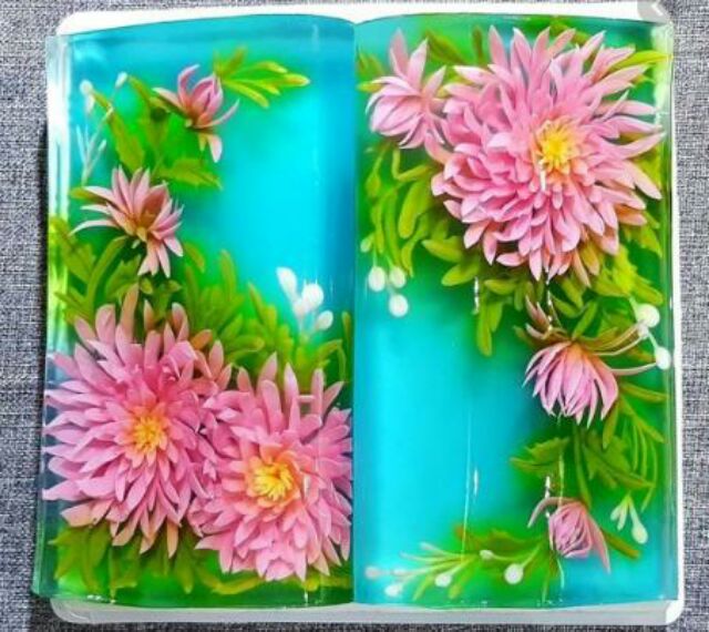 Khuôn nhôm đúc hình quyển sách làm bông lan, rau câu, thạch