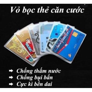 [Rẻ vô địch] Vỏ Bọc Thẻ ATM, Thẻ Sinh Viên, Thẻ Nhân Viên, Thẻ CCCD, Bằng Lái Xe, Thẻ Tín Dụng,......