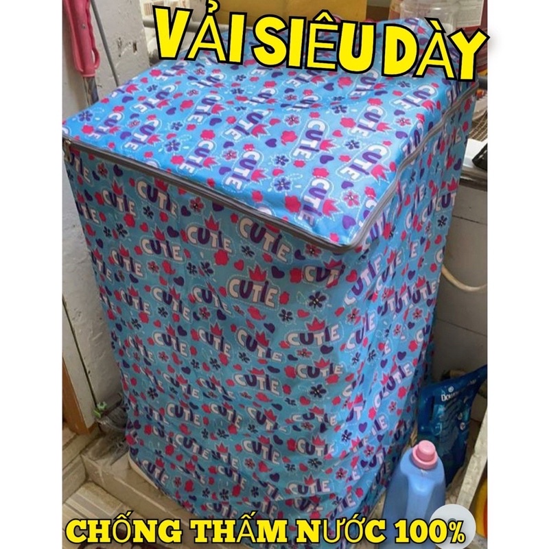Áo bọc máy giặt cửa trên Quang Nghĩa bằng vải dù loại 7-10kg