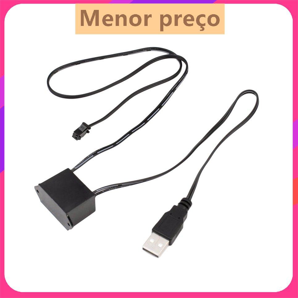 ஐ♗☑LED EL Light Neon Rope Car Party Dance Dải ánh sáng rực rỡ + Ổ USB 3V / 12V