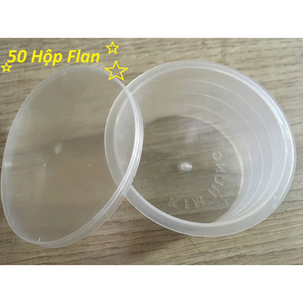 [Lốc 50 cái] Hủ bánh flan caramen, rau câu, sữa chua, đựng slime (có nắp) | BigBuy360 - bigbuy360.vn