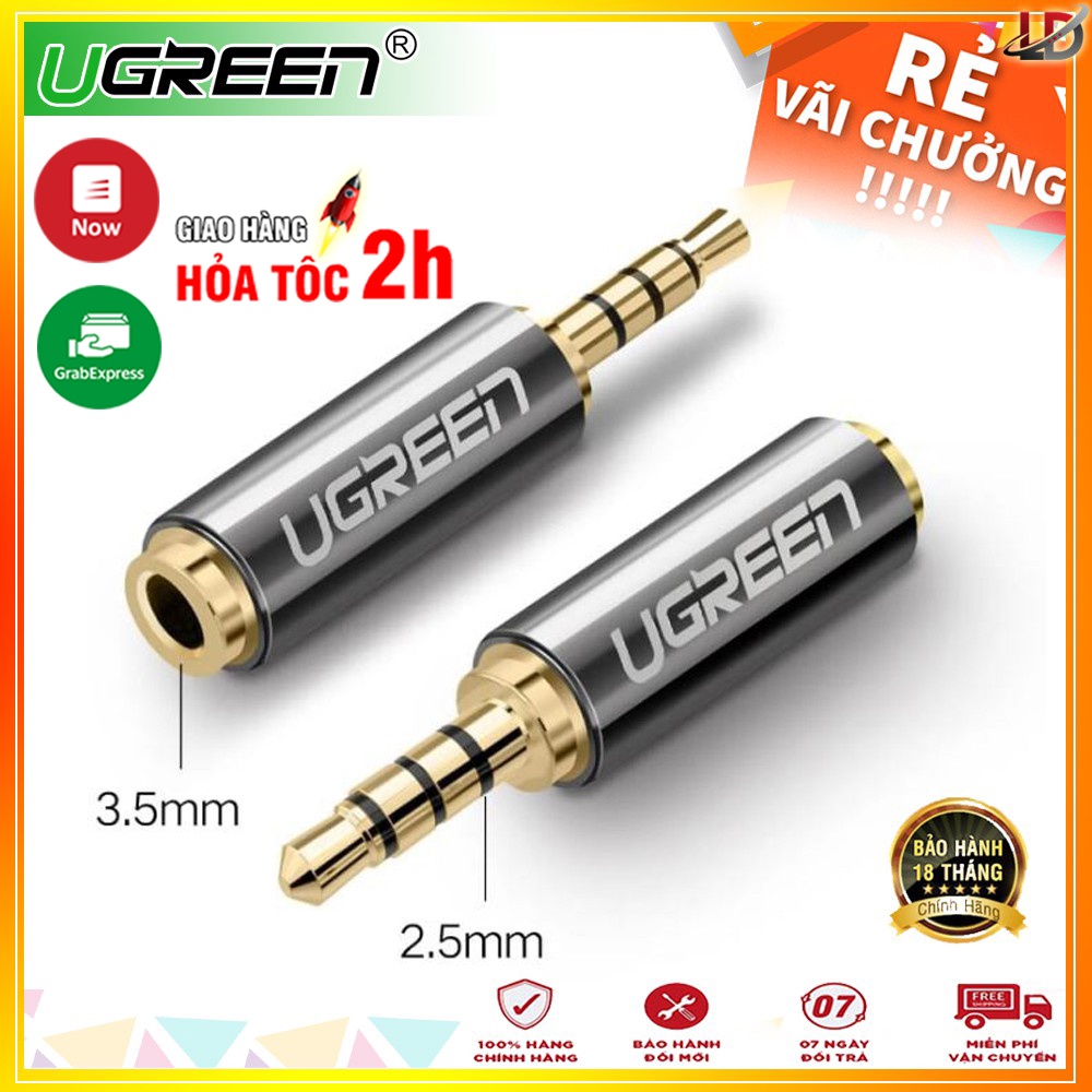 Đầu chuyển Audio 2.5mm sang 3.5mm UGREEN 20501 cao cấp