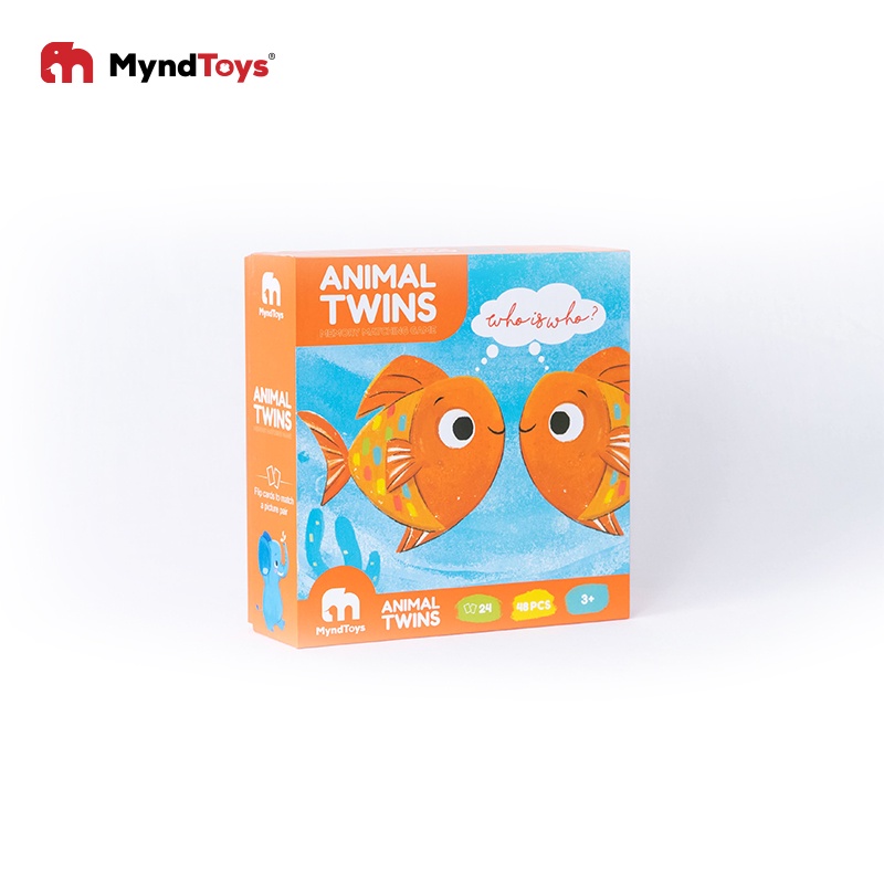 Đồ chơi ghép hình thông minh MyndToys cho bé từ 3 tuổi chủ đề động vật Animal Twins – Memory Matching Game