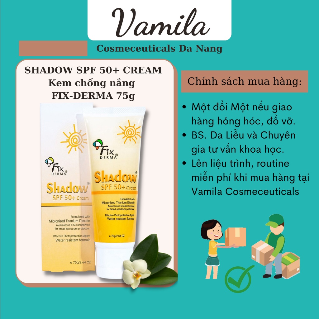 Kem Chống Nắng FixDerma SPF 50+ 75g Chính Hãng Fixderma Shadow