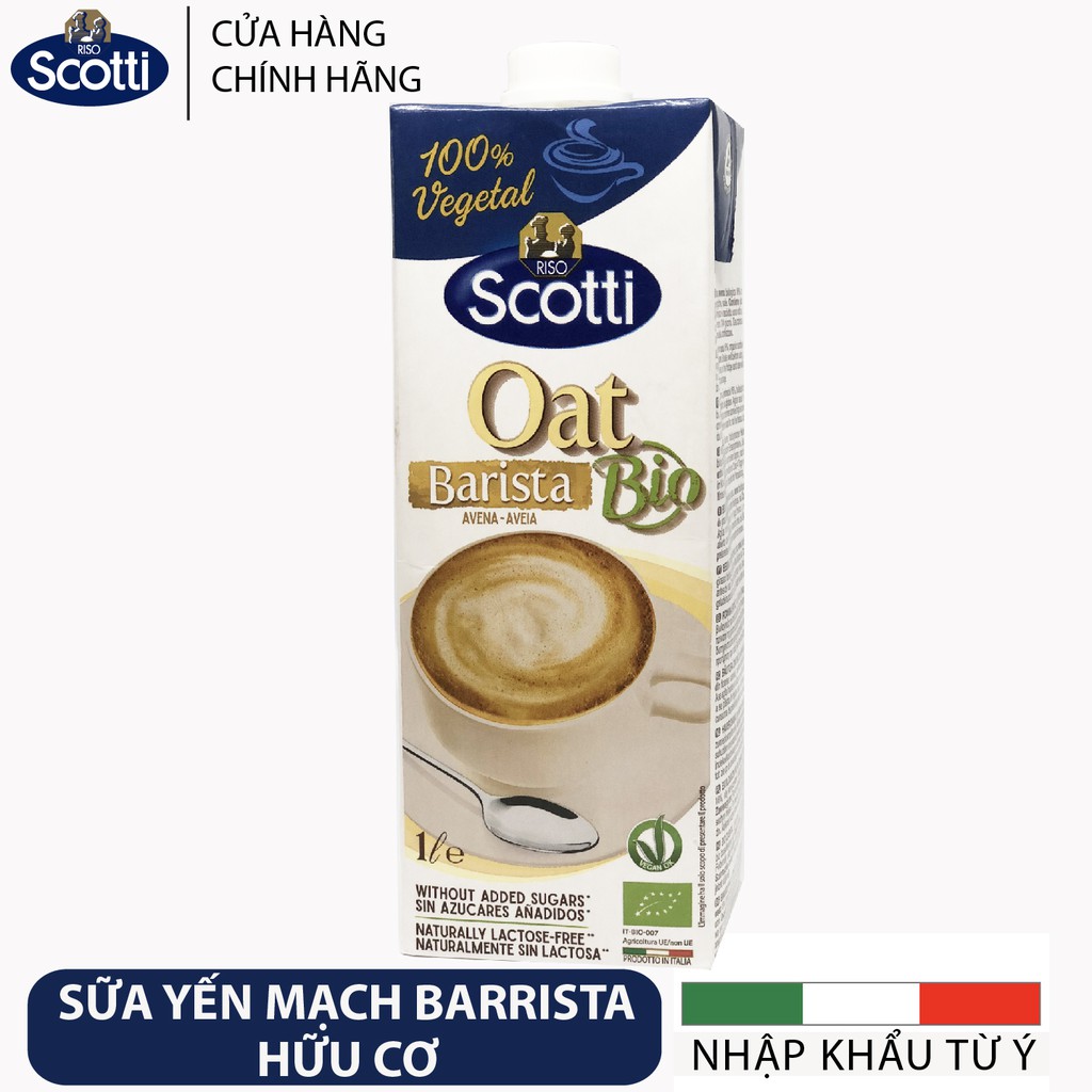 Sữa Yến Mạch Hữu Cơ Barista Riso Scotti - Bio Oat Barrista - 1L