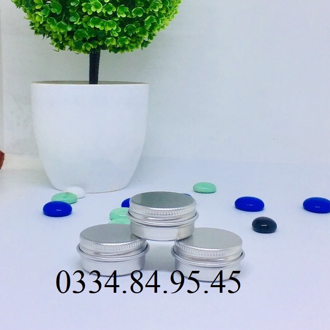 10 Hũ nhôm tròn 10g/10ml _ChaiLoHuMyPham