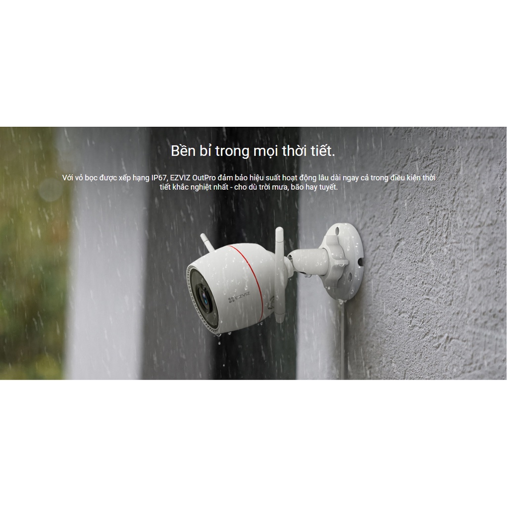 Camera wifi ngoài trời ezviz C3TN 3M 2k  siêu nét có màu ban đêm