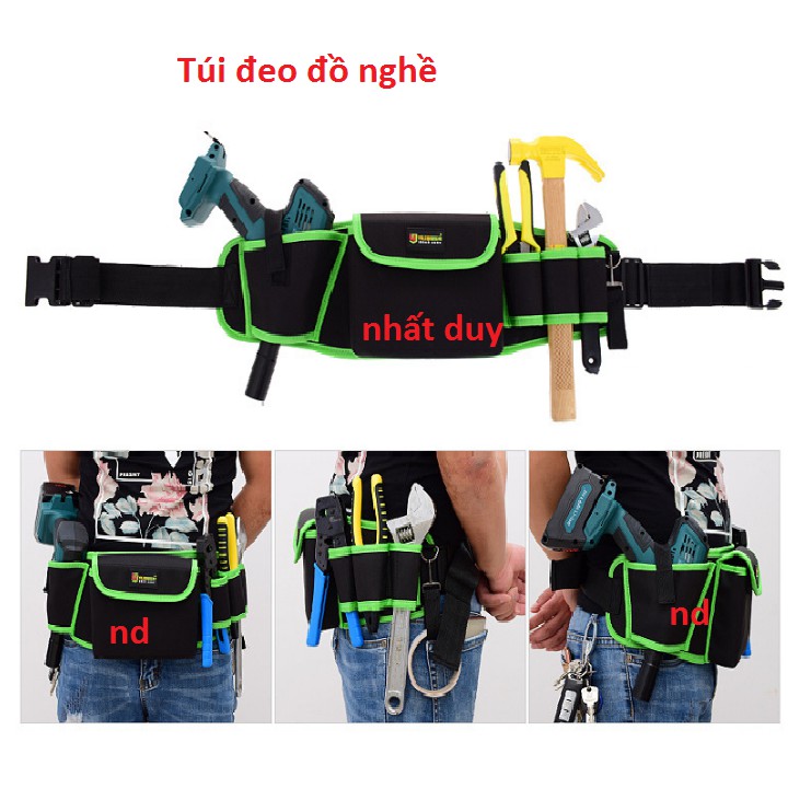 Túi đeo hông đựng đồ nghề ,đeo máy khoan