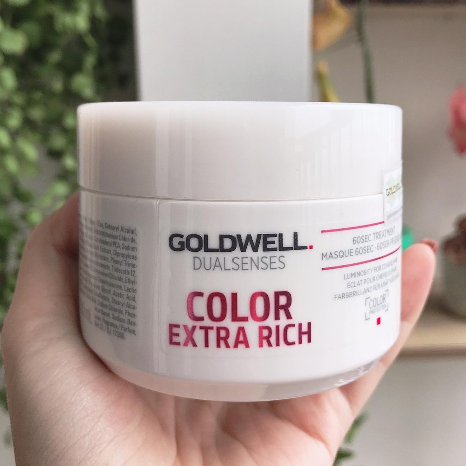 (Chính Hãng) Hấp dầu Goldwell 60s dưỡng màu tóc nhuộm Color Extra Rich Treatment 200ml
