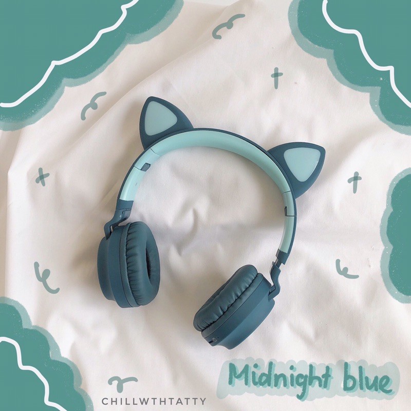 [Mã SKAMPUSHA7 giảm 8% đơn 250k]HEADPHONE BLUETOOTH CAT EYES - TAI NGHE KHÔNG DÂY THỜI TRANG | ChillwthTatty |