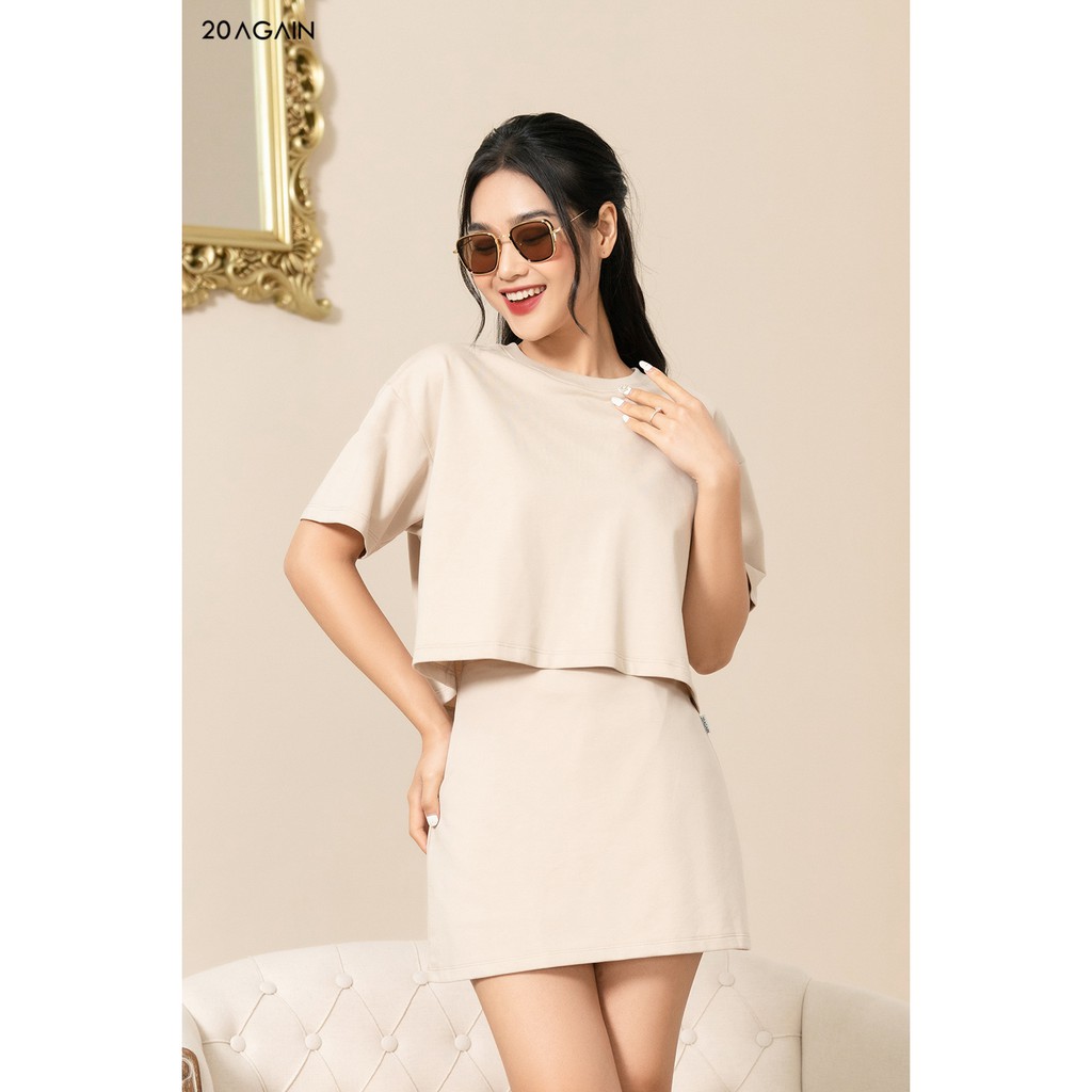 Chân Váy A công sở Thun 20AGAIN JAA1551 | BigBuy360 - bigbuy360.vn