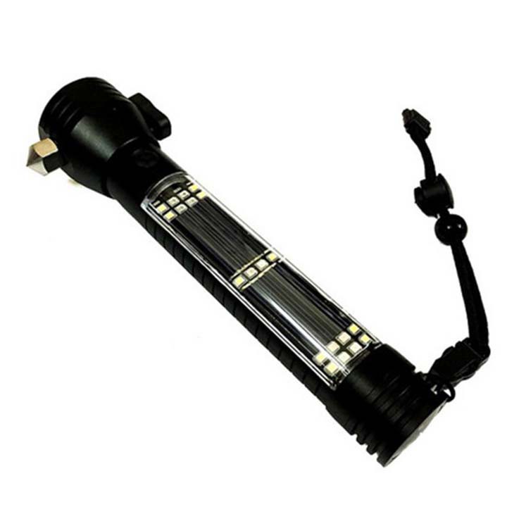 Đèn pin siêu sáng 11 chức năng Solar Power Flashlight