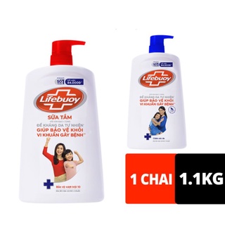 Sữa tắm Lifebuoy Bảo vệ khỏi vi khuẩn/Detox Thiên Nhiên 800gr/ 1000gr/1100gr (Chai)/800g (Túi)
