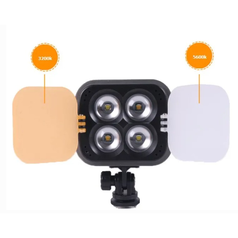 ĐÈN LED VIDEO ZIFON ZF-3000 4 BÓNG HL STUDIO SIÊU SÁNG, CÔNG SUẤT 19W, VỎ LÀM TỪ HỢP KIM NHÔM CAO CẤP, KIÊN CỐ, BỀN BỈ