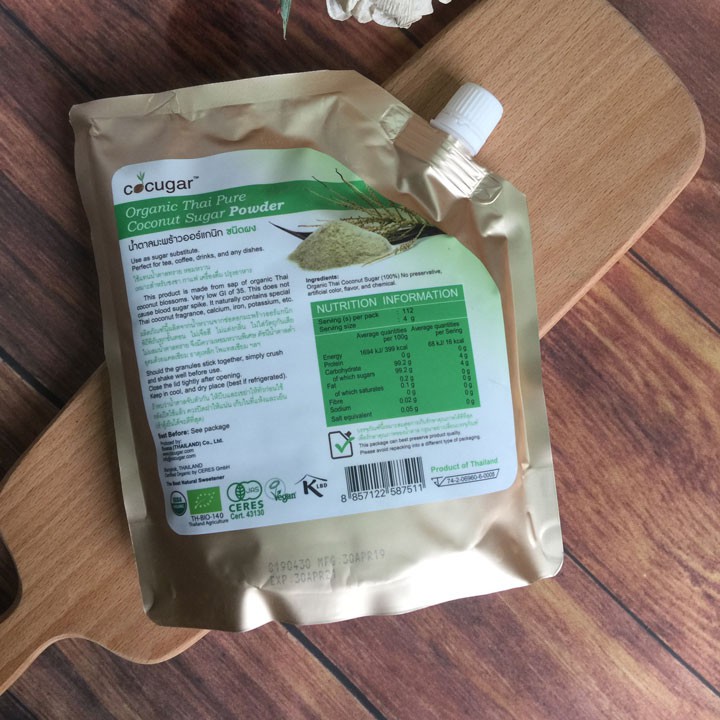 Đường dừa hữu cơ Cocugar 450g - Thái Lan