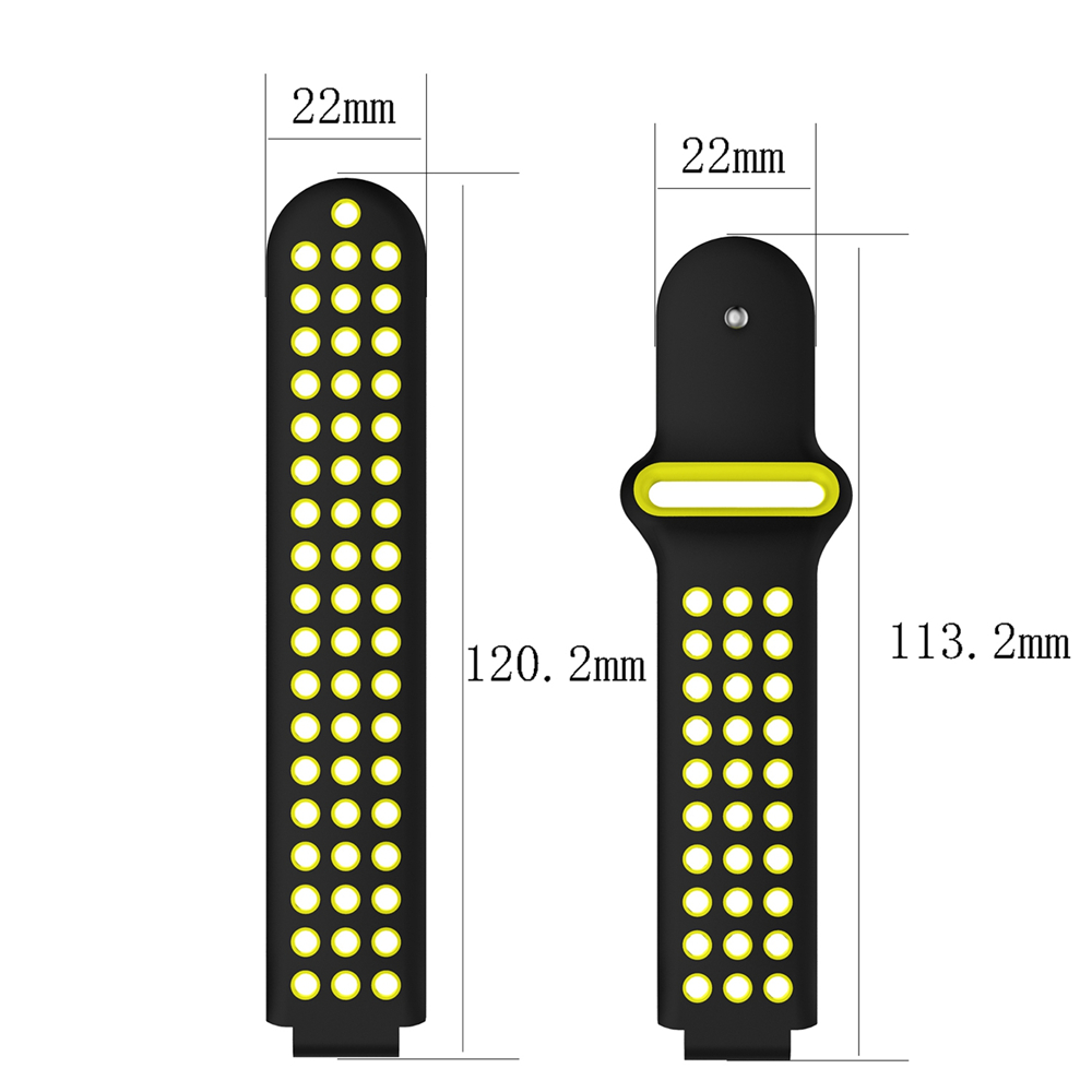 Dây Đeo Silicon Hai Màu Cho Đồng Hồ Thông Minh Garmin Forerunner 230 / 235 / 620 / 630 / 735 / Approach S20 / S5 / S6