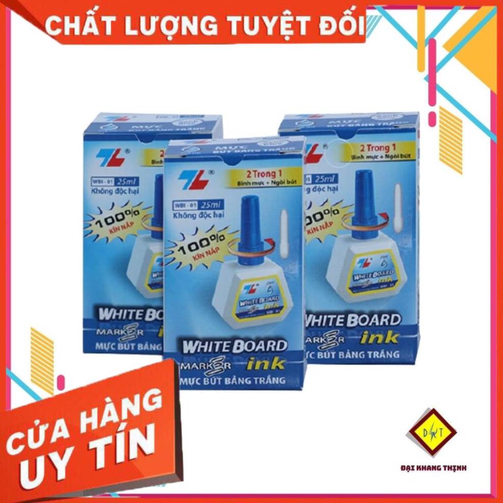 Mực bút lông bảng Thiên Long WBI 01 mực viết lông bảng Đủ 3 Màu XANH-ĐỎ-ĐEN CAM KẾT CHÍNH HÃNG - MỰC BÔI ĐƯỢC