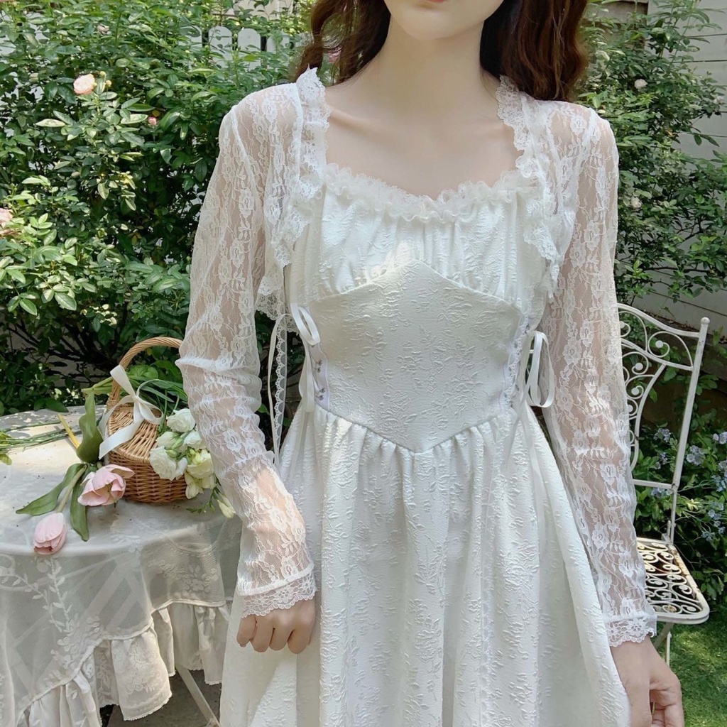 Áo Khoác Cardigan Tay Dài Vải Lụa Lạnh Mỏng Phối Ren Thoáng Khí Thời Trang Mùa Hè Cho Nữ