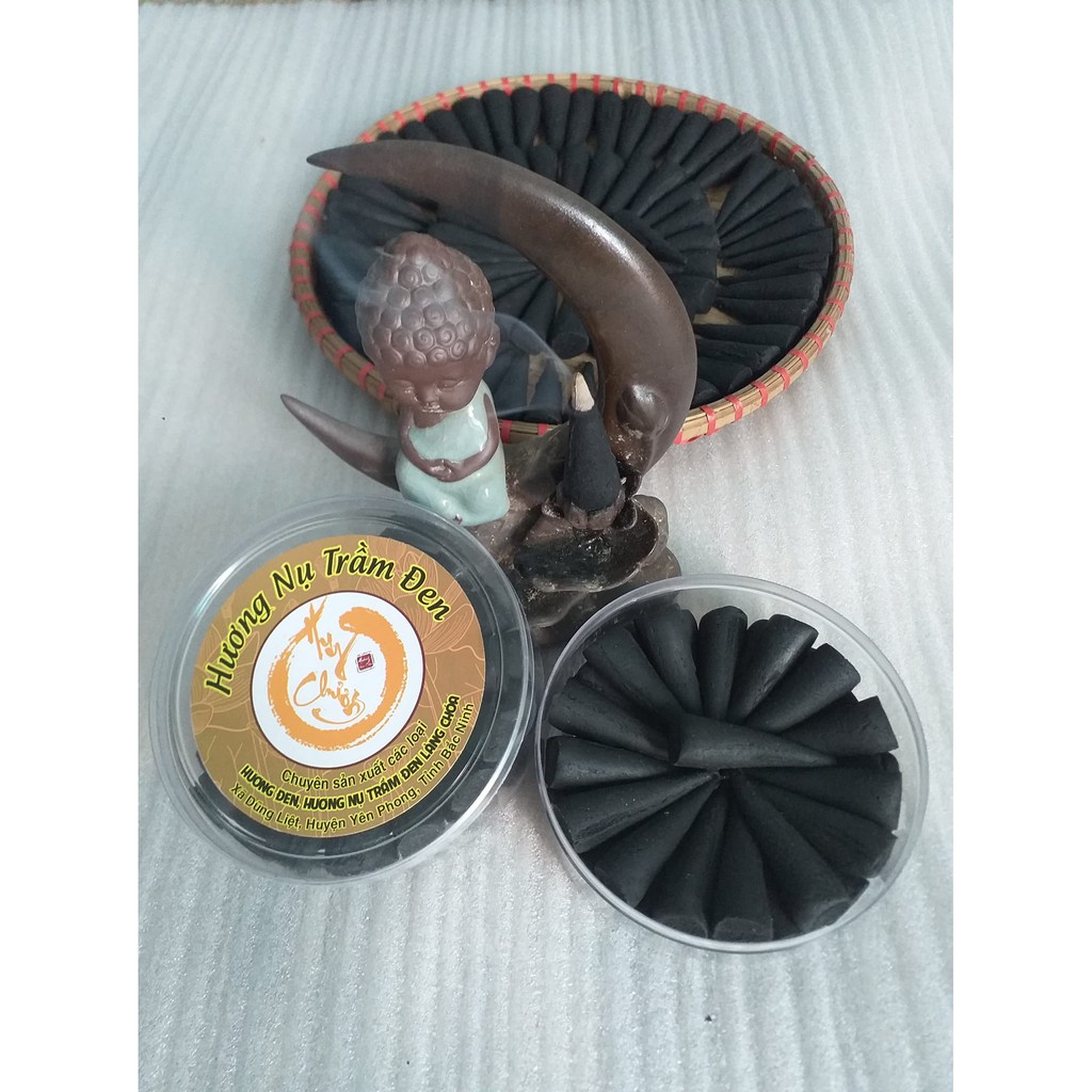 Hương  Nụ Trầm Đen Nhựa Trám Nguyên Chất - hộp 35 nụ