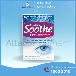 Dung dịch nhỏ mắt Clinitas Soothe 0.4% - Ý