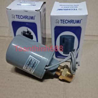 Rờ le máy bơm tăng áp Techrumi (tặng ren ngoài 21/17mm thau)