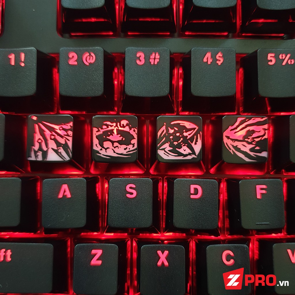 Keycap Liên Minh Huyền Thoại Kỹ năng Akali - Akali Skill Keycap