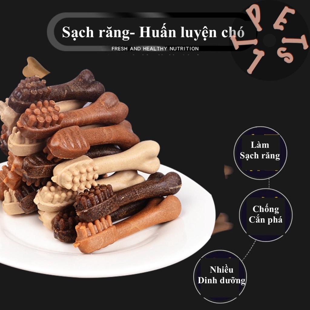 Xương gặm cho cún cưng - làm sạch răng gói 10 chiếc (230gr)