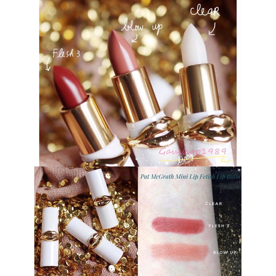 [ BILL SEPHORA US ] SET 3 SON DƯỠNG MINI PAT MCGRATH MINI LIP FETISH LIP BALM TRIO