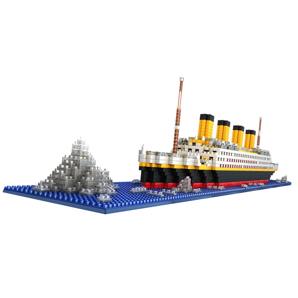 Mô hình lắp ráp hình tàu Titanic gồm 1860 mảnh sáng tạo NoBrand