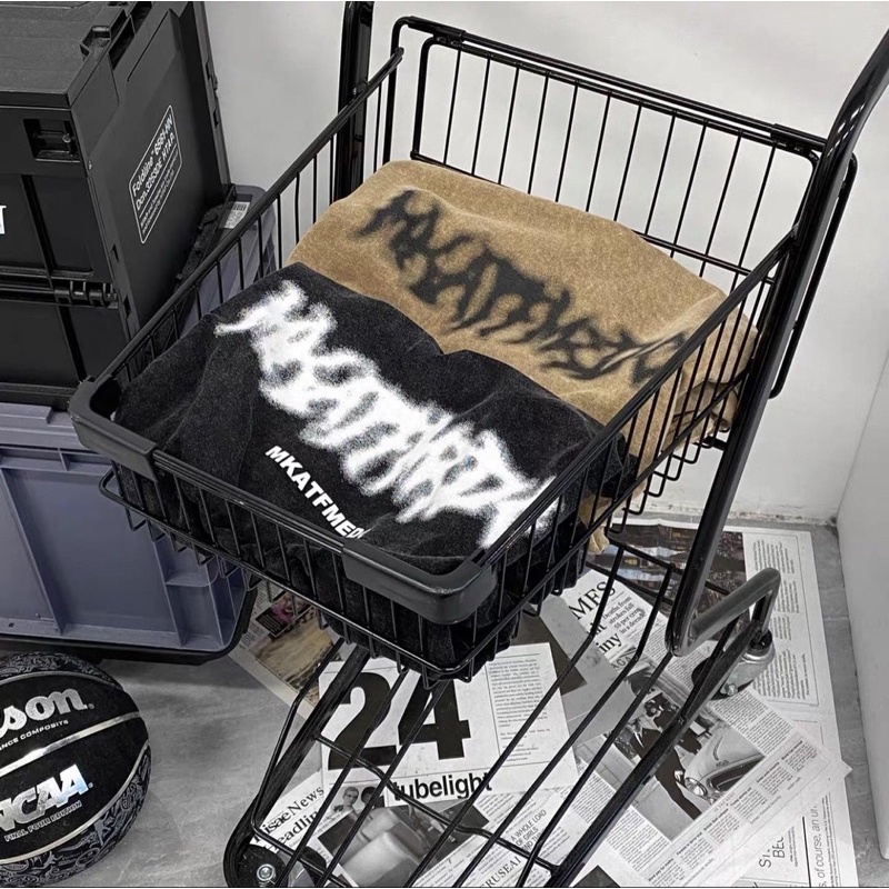 Áo phông denim wash MEDC chính hãng form rộng unisex nam nữ