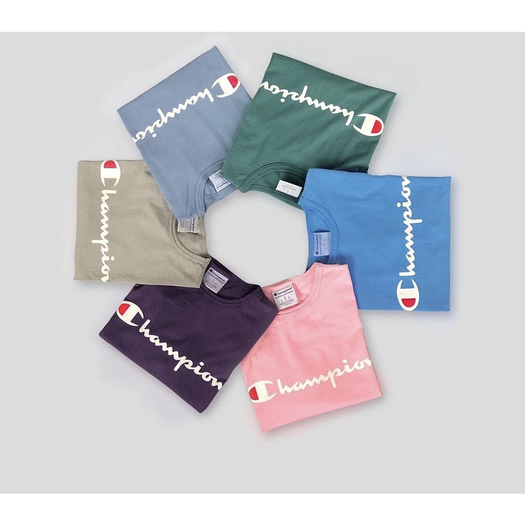 Áo thun Champion Dyed Printed Logo unisex chính hãng