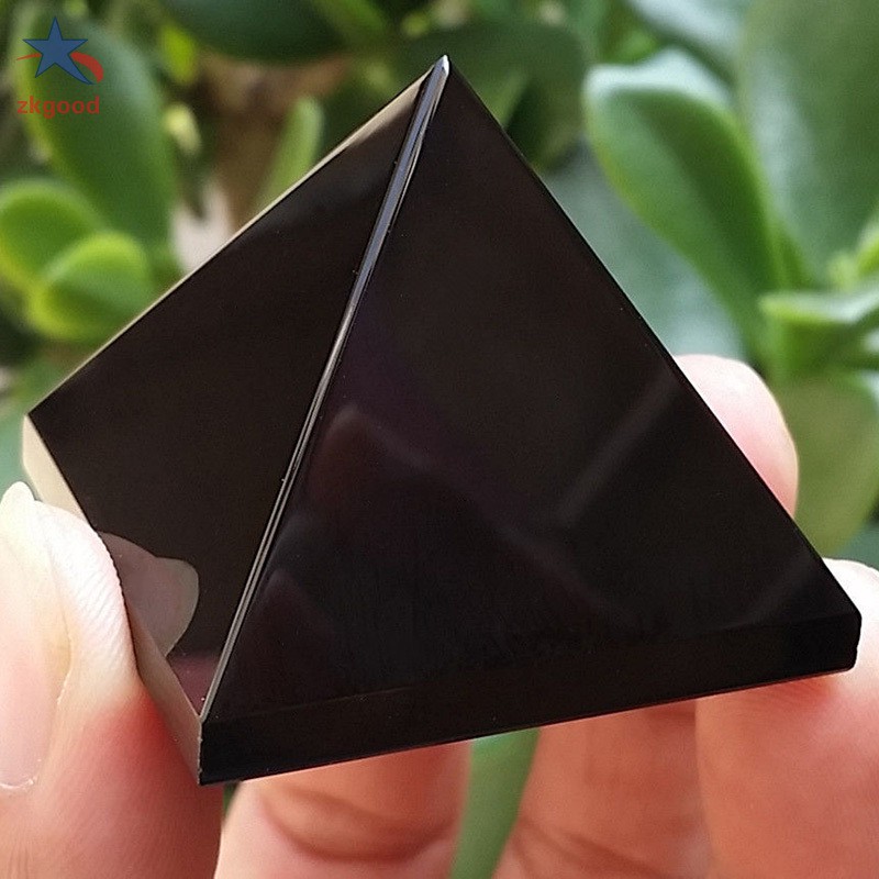 Đá Obsidian Tự Nhiên Hình Kim Tự Tháp Trang Trí Nhà Cửa