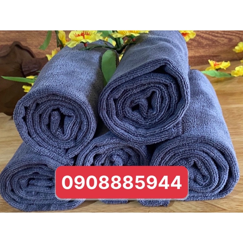 Khăn Lau Xe Ô Tô Siêu Thấm Nước Màu Xanh 30Cm X 70cm