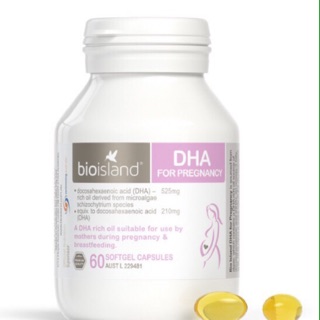 Bio Island DHA Cho Bà Bầu 60 Viên, Mẫu mới