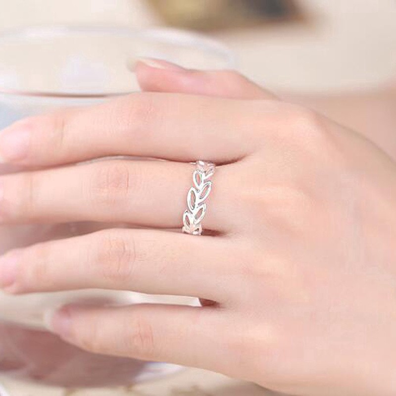 Nhẫn bạc 925 hình chiếc lá thời trang cho nữ 2020 ANTA Jewelry ATJ3048