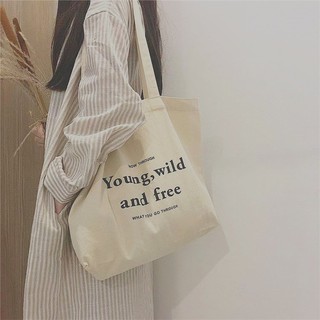 Túi tote vải canvas đi học đi chơi phong cách thời trang vải mềm mịn